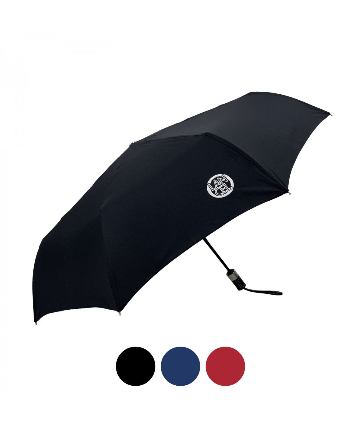 LANCEL PARAPLUIE - Parapluie pliant automatique avec broderie Noir