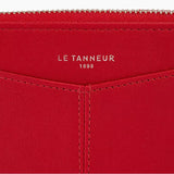 LE TANNEUR - Porte-monnaie zippé - Charlotte - Grenat