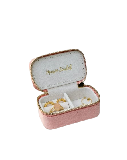 MAISON SCARLETT - Boite à bijoux Marie Velours rose