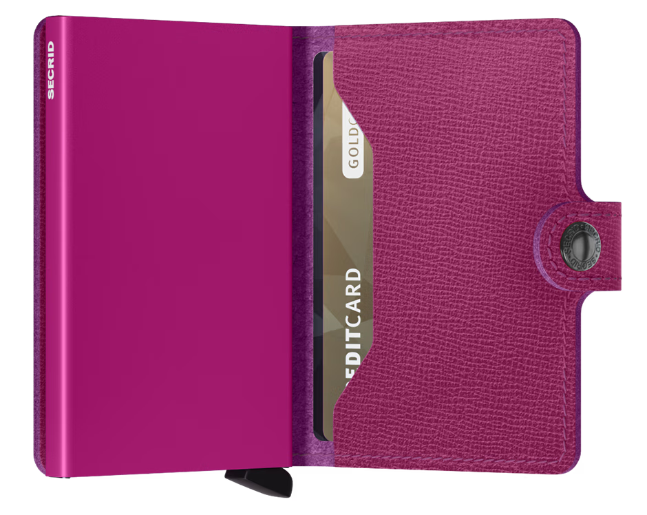 SECRID - Porte cartes Miniwallet Crisple - Fuschia