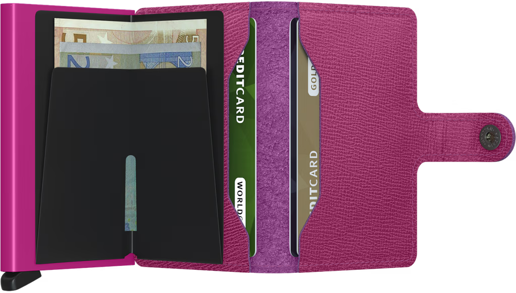SECRID - Porte cartes Miniwallet Crisple - Fuschia