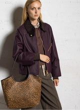 NAT & NIN -Sac bandoulière Milan Léopard