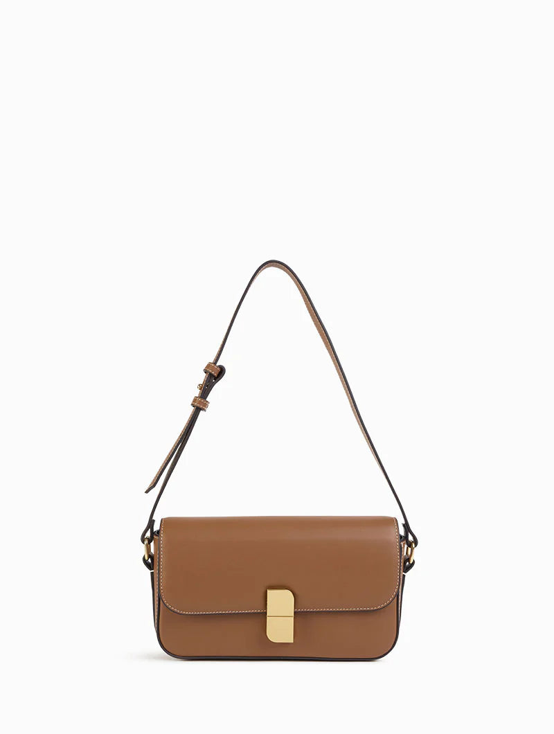 NAT & NIN - Sac bandoulière Alice Small Noisette