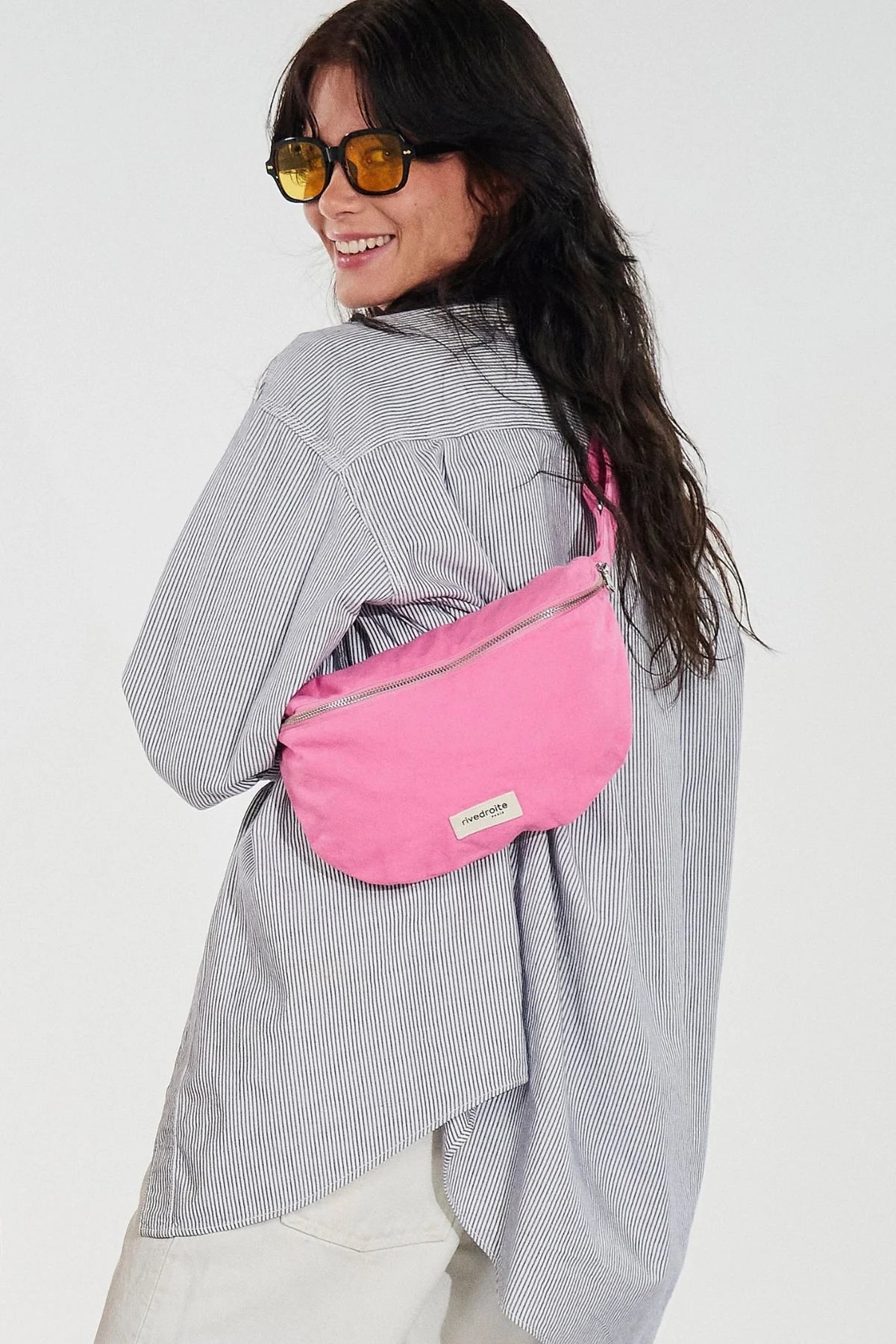 RIVE DROITE - Sac banane Custine Rose Bonbon