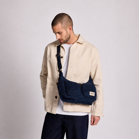HINDBAG  - Sac banane Emile Navy