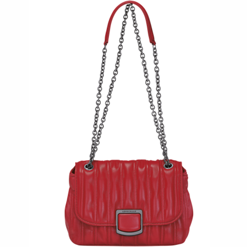 LONGCHAMP - Sac porté travers - Brioche - Rouge BAGADIE PARIS