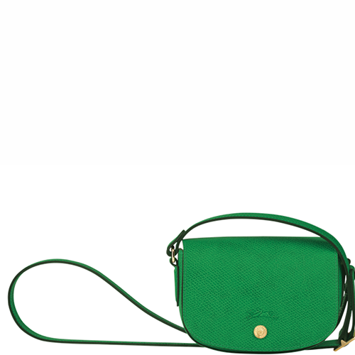 Sac bandoulière en cuir LONGCHAMP gamme Epure couleur vert