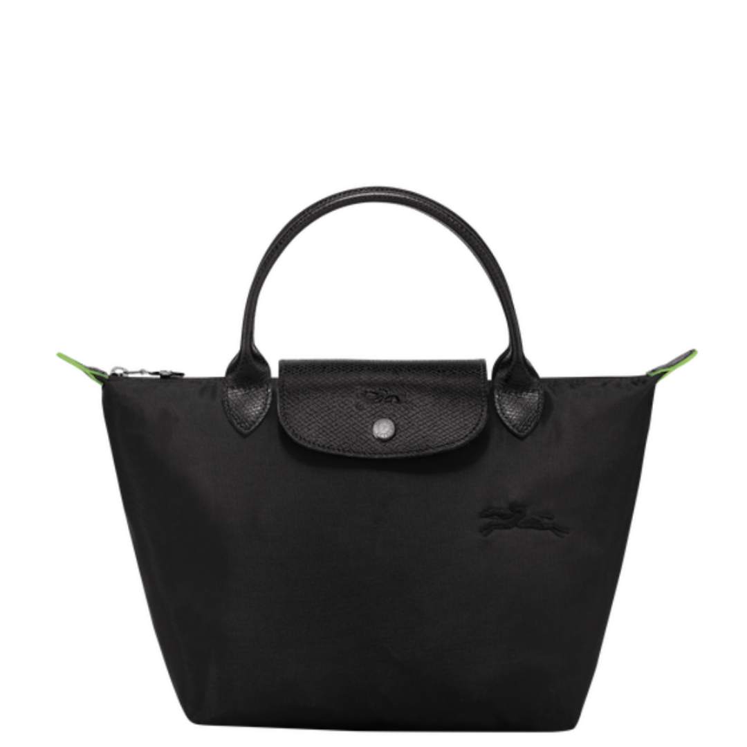 LONGCHAMP Sac a main S Le Pliage Green noir BAGADIE PARIS