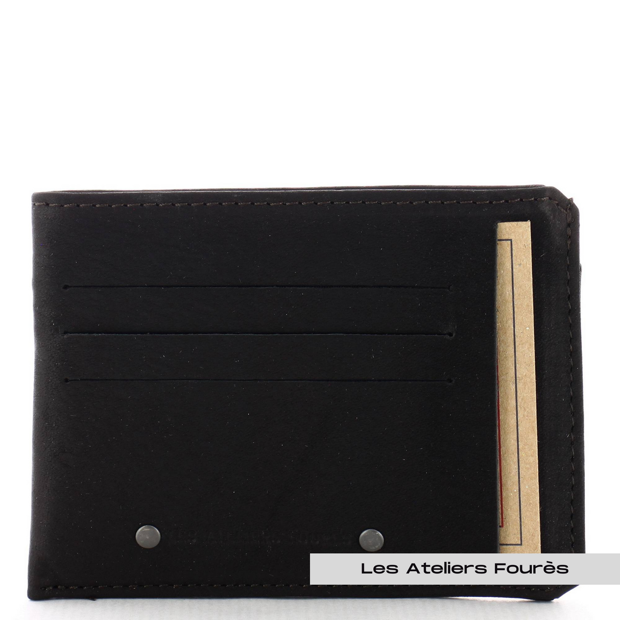 LES ATELIERS FOURÈS - Porte papiers en cuir raffiné - Baroudeur