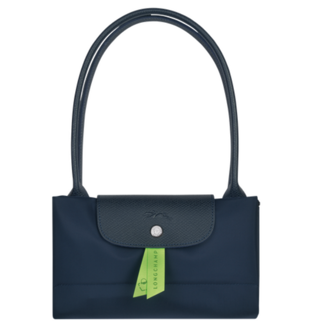 Sac shopping Le Pliage Green Longchamp couleur bleu marine