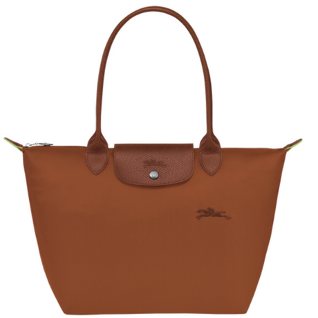 Sac shopping pliage green - porté épaule L Longchamp - Cognac
