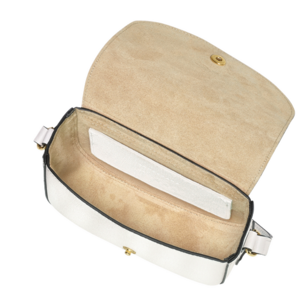 Petit sac bandoulière LONGCHAMP gamme Epure couleur blanc