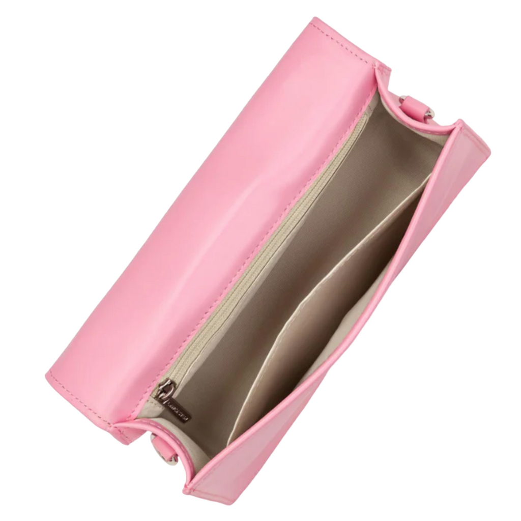 Sac baguette Lancaster en cuir ligne Paris Ily couleur rose