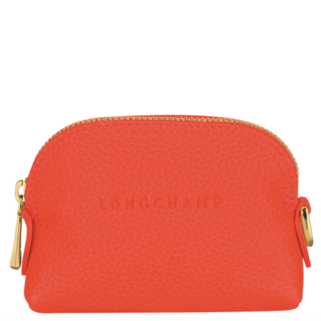 Porte-monnaie LONGCHAMP Le Foulonné couleur orange ref 3686021