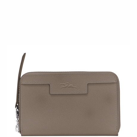 LONGCHAMP - Portefeuille compact - Le Pliage Néo - Taupe BAGADIE PARIS
