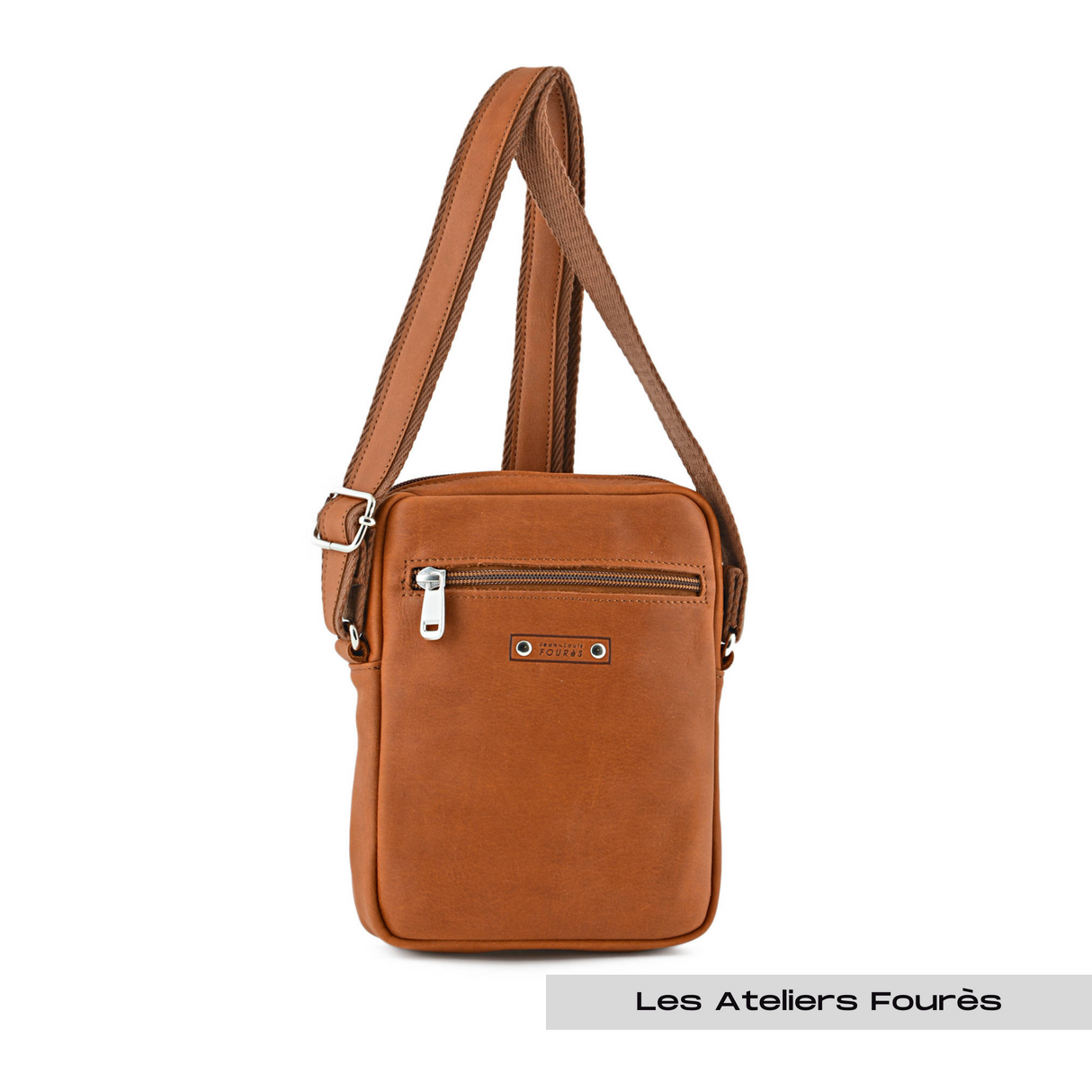 LES ATELIERS FOURÈS - Sac bandoulière cuir - Baroudeur