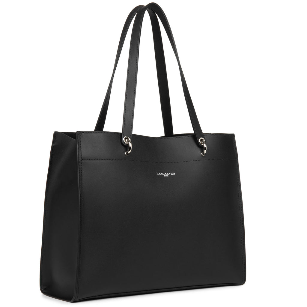LANCASTER - Grand sac cabas - Pure & Element City - Noir BAGADIE PARIS