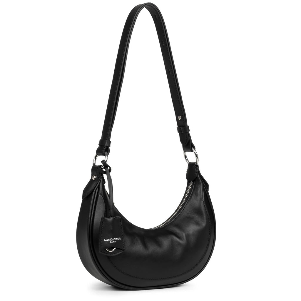 LANCASTER - Sac hobo cuir - Noholita Day - Noir