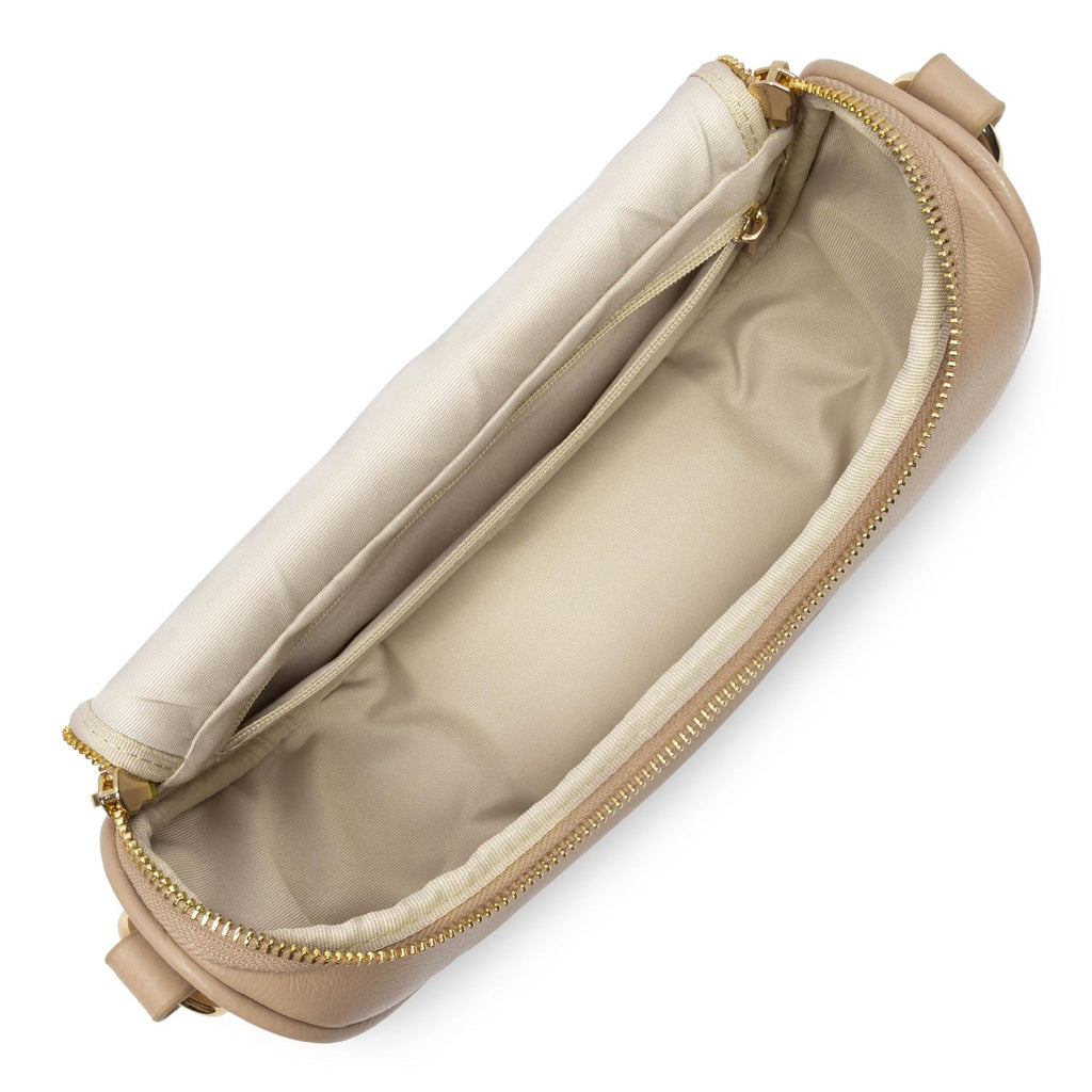 LANCASTER - Sac vanity cuir - Dune - Beige foncé
