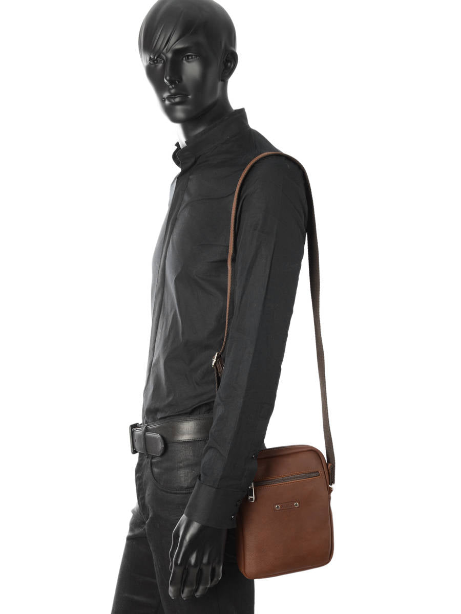 LES ATELIERS FOURÈS - Sac bandoulière cuir - Baroudeur