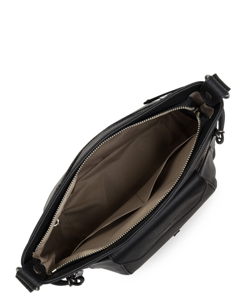 LANCASTER - Sac seau - Soft Vintage Nova - Noir BAGADIE PARIS