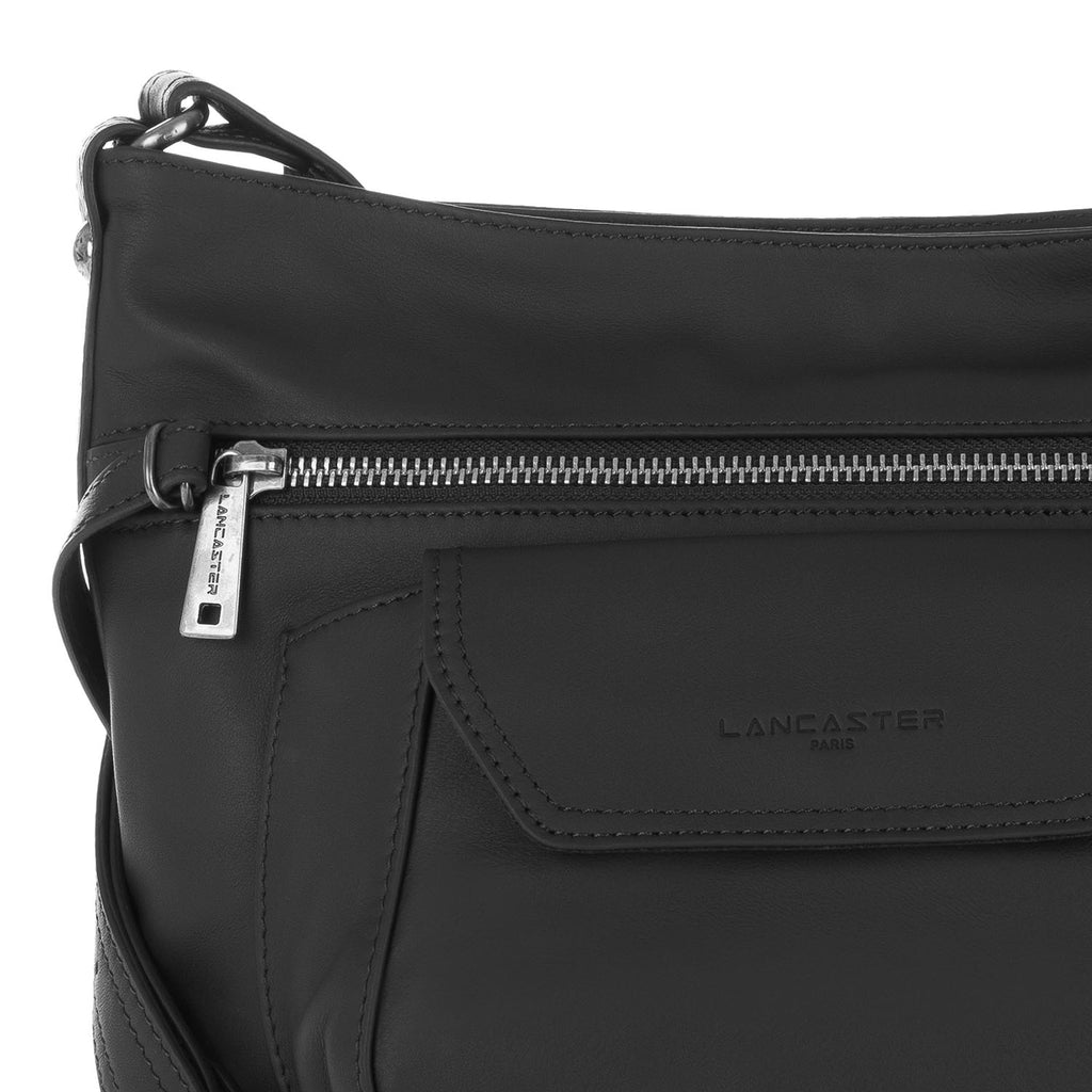 LANCASTER - Sac seau - Soft Vintage Nova - Noir BAGADIE PARIS