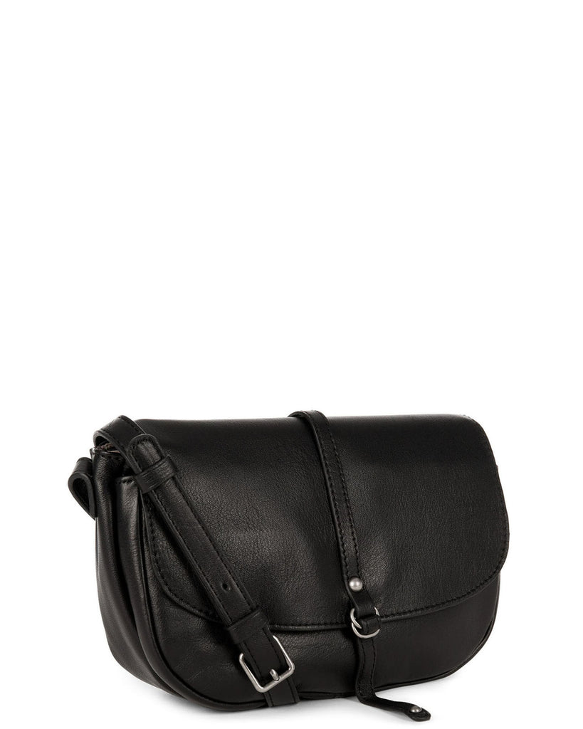 LANCASTER - Sac trotteur porté travers - Soft Vintage Nova - Noir BAGADIE PARIS