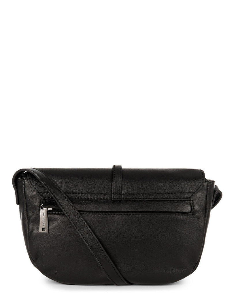 LANCASTER - Sac trotteur porté travers - Soft Vintage Nova - Noir BAGADIE PARIS