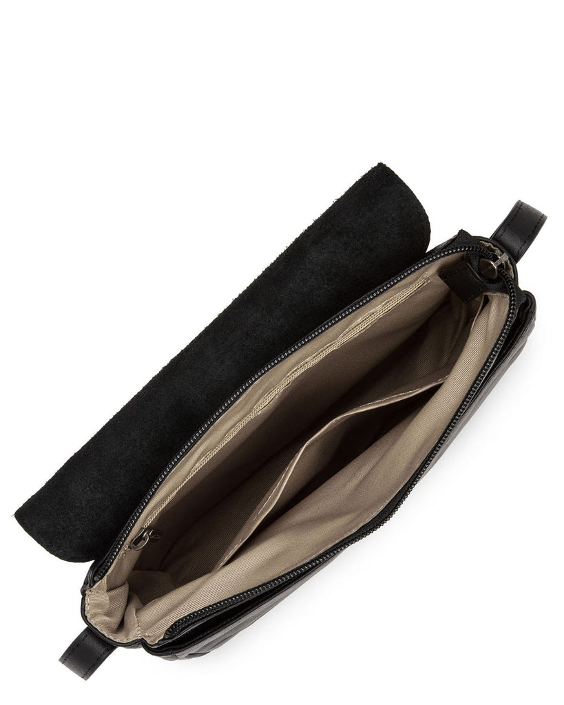 LANCASTER - Sac trotteur porté travers - Soft Vintage Nova - Noir BAGADIE PARIS
