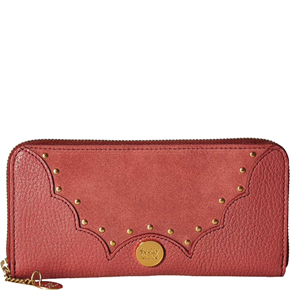 SEE BY CHLOE Portefeuille zippe rusty pink BAGADIE PARIS