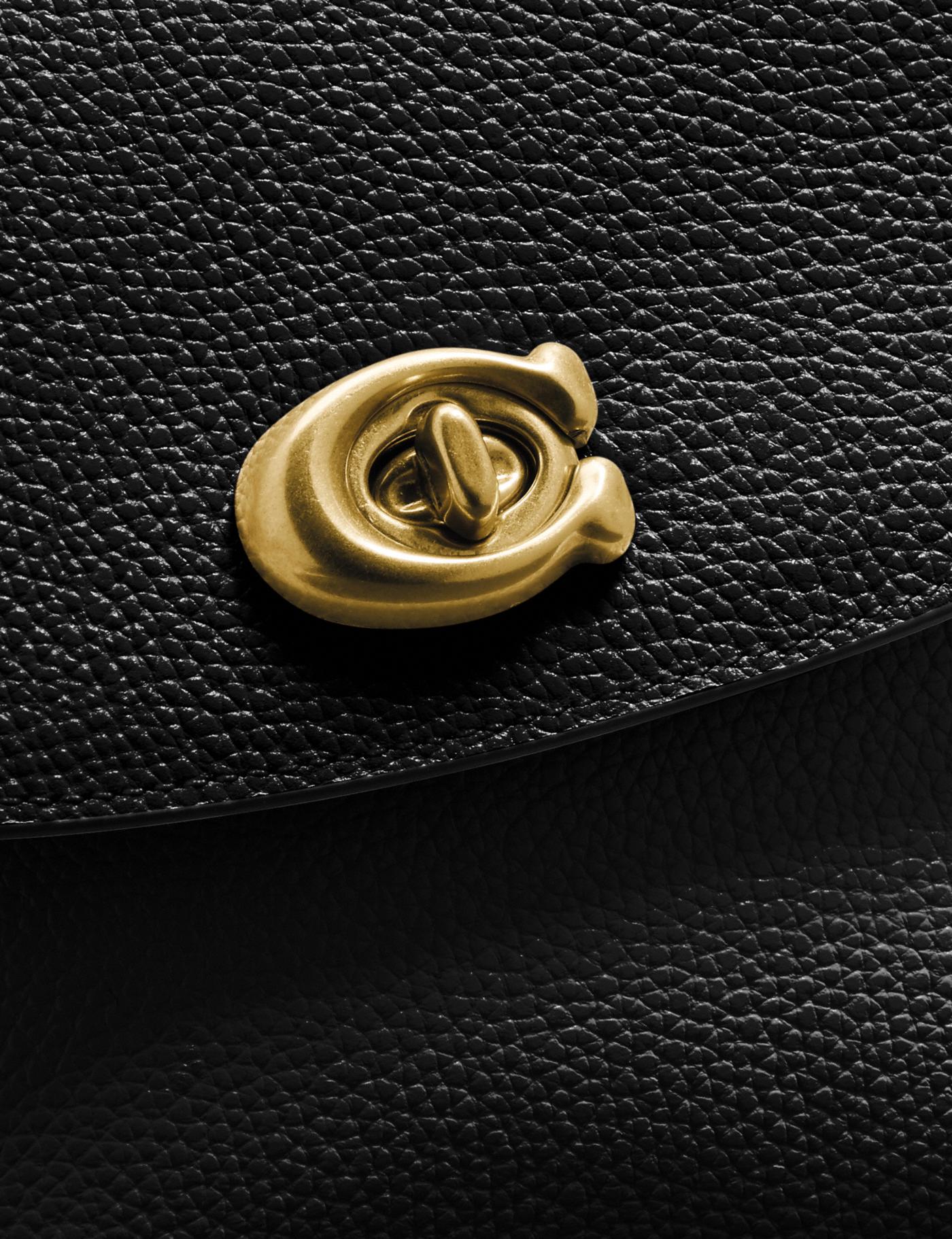 Sac coach cuir noir sales