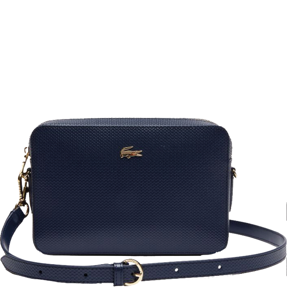 LACOSTE Petit sac porté travers Chantaco - Peacoat BAGADIE PARIS