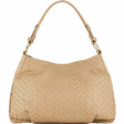 Sac hobo porté épaule en cuir tressé Le Tanneur gamme Vicky couleur sable