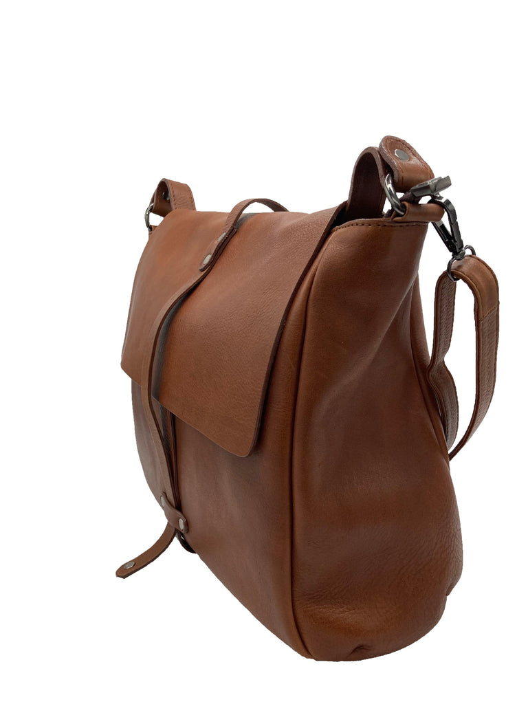 BRUNO ROSSI - Grand sac à main en cuir - Vintage