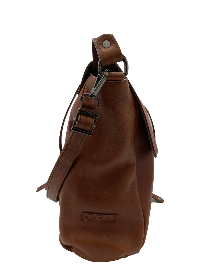 BRUNO ROSSI - Grand sac à main en cuir - Vintage