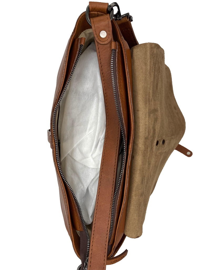 BRUNO ROSSI - Grand sac à main en cuir - Vintage