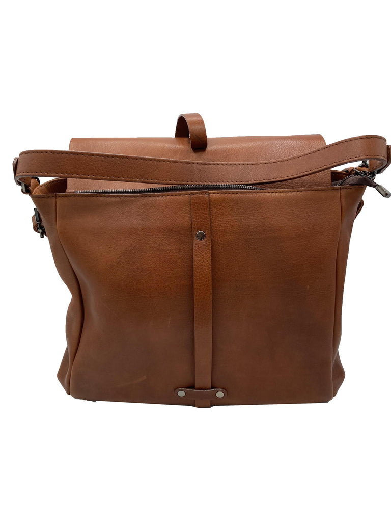 BRUNO ROSSI - Grand sac à main en cuir - Vintage