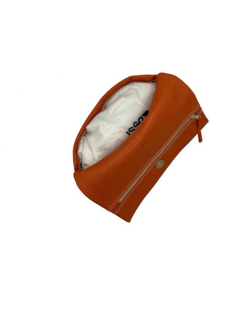 BRUNO ROSSI - Sac à main à bandoulière avec fermoir magnétique - Orange