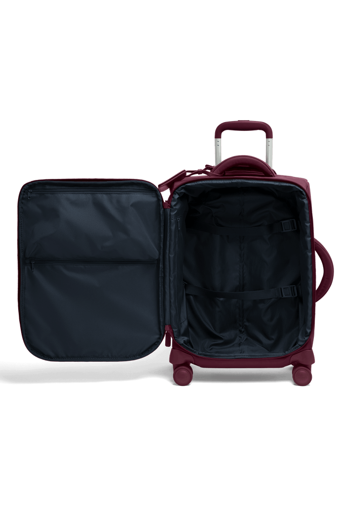 LIPAULT valise cabine 55cm Plume - Bordeaux BAGADIE PARIS