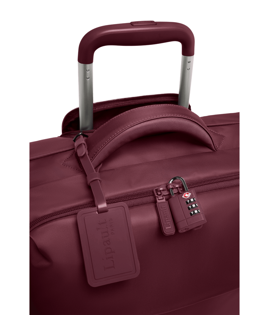LIPAULT valise cabine 55cm Plume - Bordeaux BAGADIE PARIS