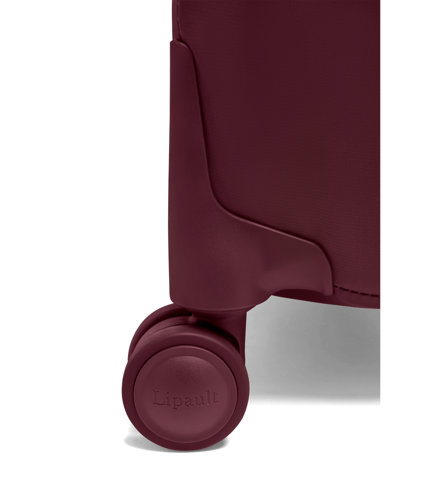 LIPAULT valise cabine 55cm Plume - Bordeaux BAGADIE PARIS
