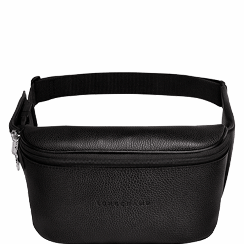 Sac ceinture en cuir LONGCHAMP gamme Le Foulonné couleur noir