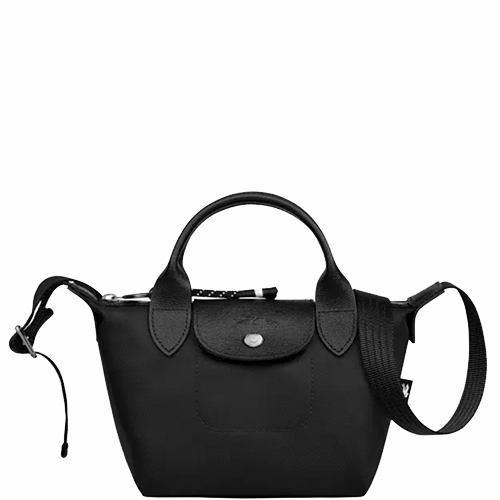Mini sac à main avec bandoulière Longchamp gamme Le Pliage Energy noir