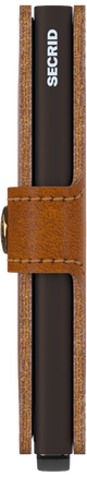 SECRID - Porte cartes cuir Miniwallet Cognac BAGADIE PARIS