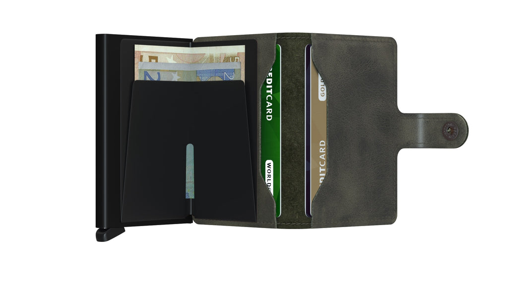 SECRID - Porte cartes Miniwallet Vintage - Olive BAGADIE PARIS