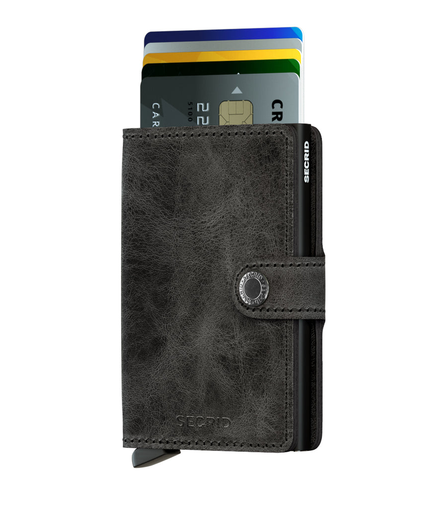 SECRID - Porte cartes Miniwallet Vintage - Black BAGADIE PARIS