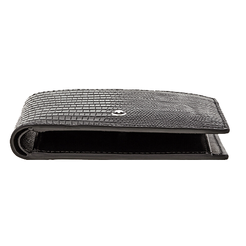 MONTBLANC Portefeuille 4cc Meisterstück Selection Lézard - Noir BAGADIE PARIS