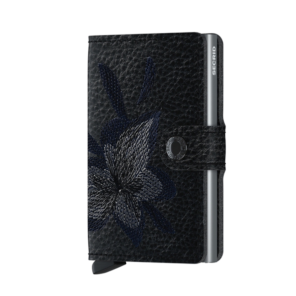 SECRID - Porte cartes Miniwallet Stitch - Magnolia Noir BAGADIE PARIS