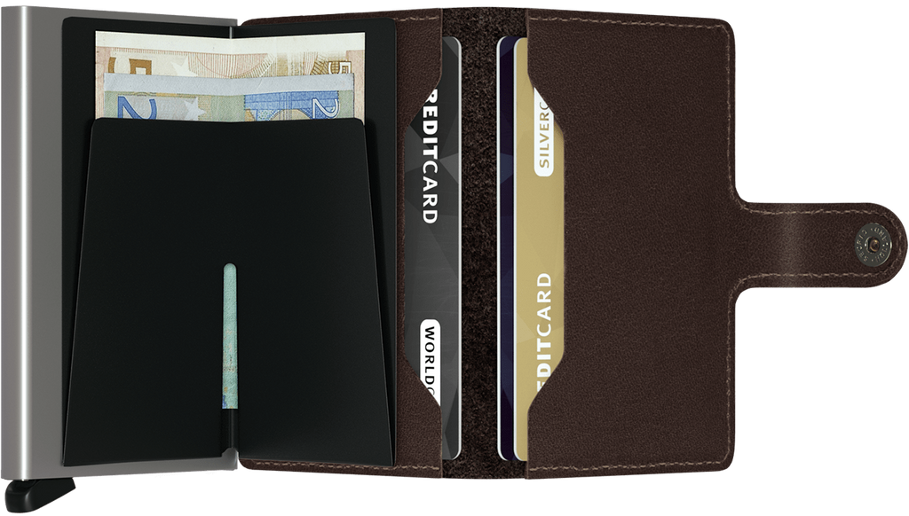 SECRID - Porte cartes Miniwallet Original - Chocolat BAGADIE PARIS