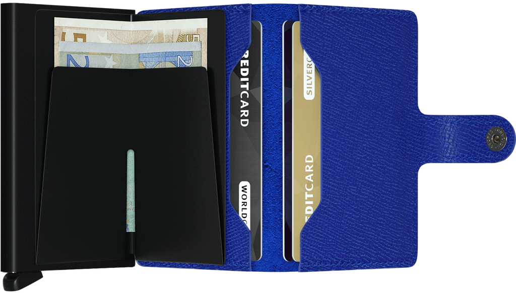 SECRID - Porte cartes Miniwallet Crisple - Indigo BAGADIE PARIS